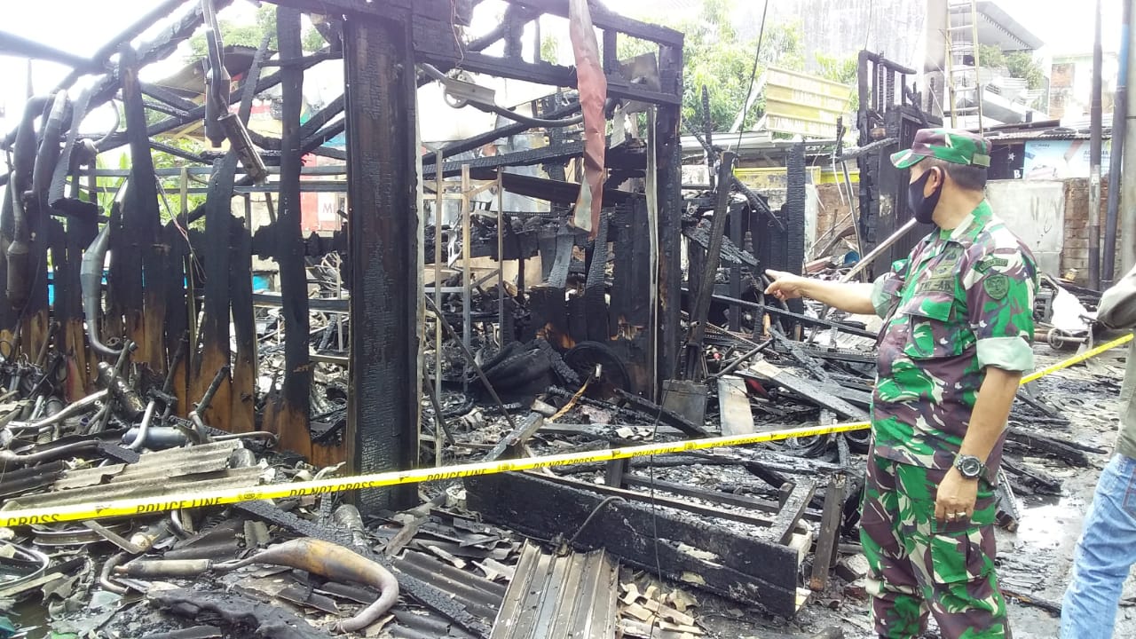 Kios dan ruko di Cianjur terbakar
